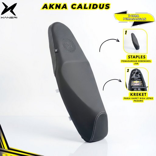 Akna AXL Cover Jok Motor Kulit Calidus Amplas Carbon 3D - Vario Led Old Mio Beat Nmax Supra Pcx Aerox Scoopy