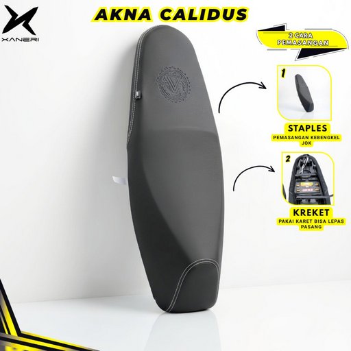 Akna AXL Cover Jok Motor Kulit Akna Calidus Amplas Carbon 3D - Vario Led Old Mio Beat Nmax Supra Pcx Aerox Scoopy Adv