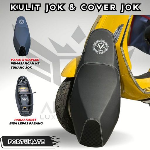 Akna AXL Cover Kulit Jok Motor Fortunate Motif Carbon Vario Nmax Pcx Beat Scoopy