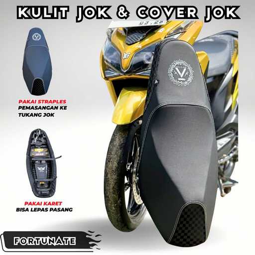 Akna AXL Cover Kulit Jok Motor Fortunate Motif Carbon Vario Nmax Pcx Beat